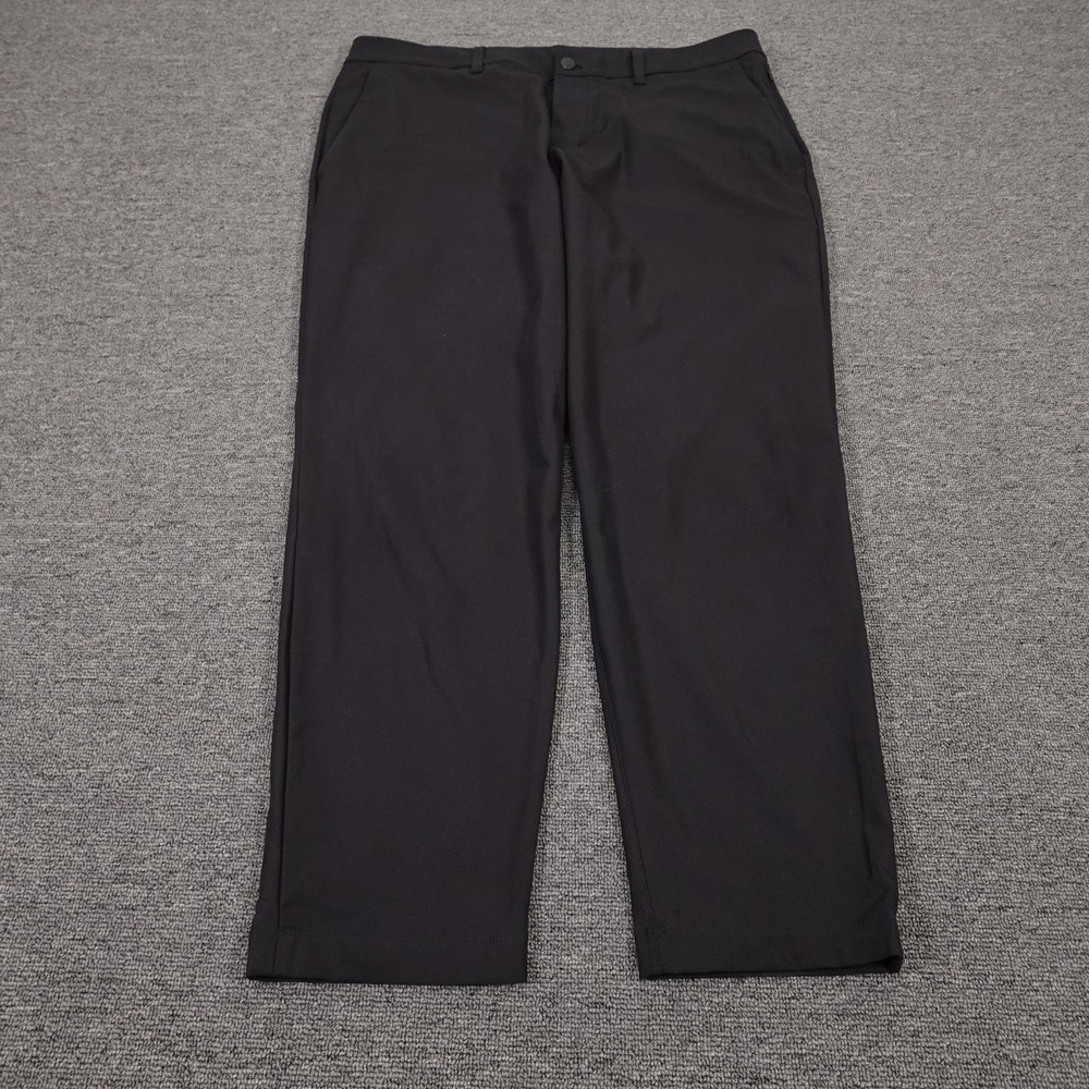 Lululemon Pants Mens 35x28 Black ABC Slim-Fit Trouser Chino Stretch LM5AQYS